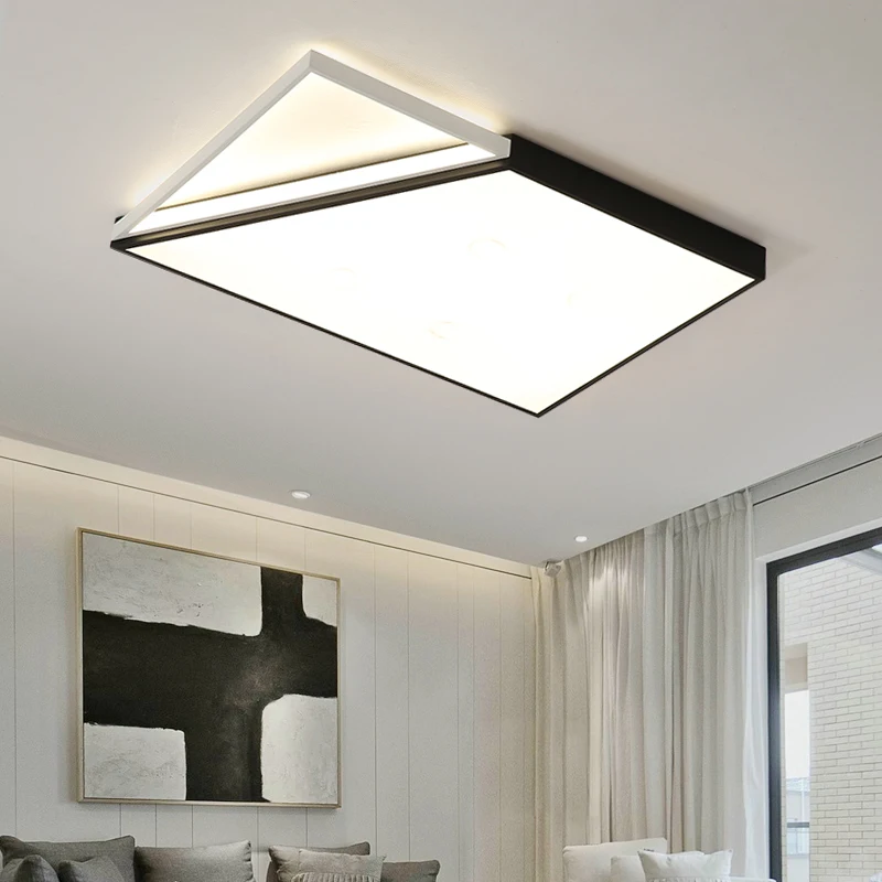 Rectangular living room lamp led ceiling 2019 new simple modern atmosphere study bedroom ultra-thin lamps | Лампы и освещение