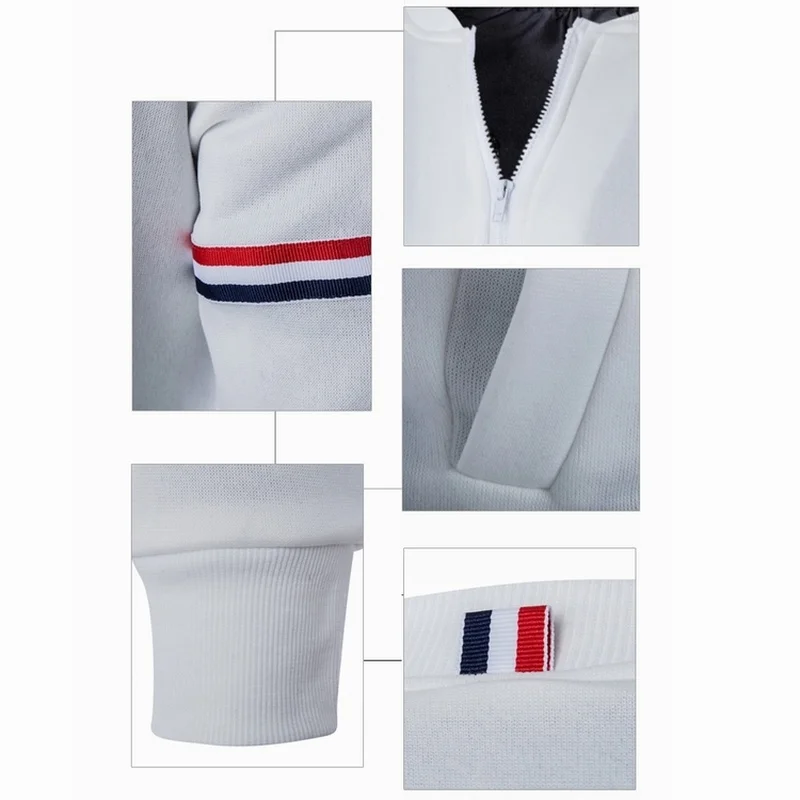 Мужская куртка-бомбер ZOGAA повседневная однотонная на весну и осень Xs-4xl | одежда