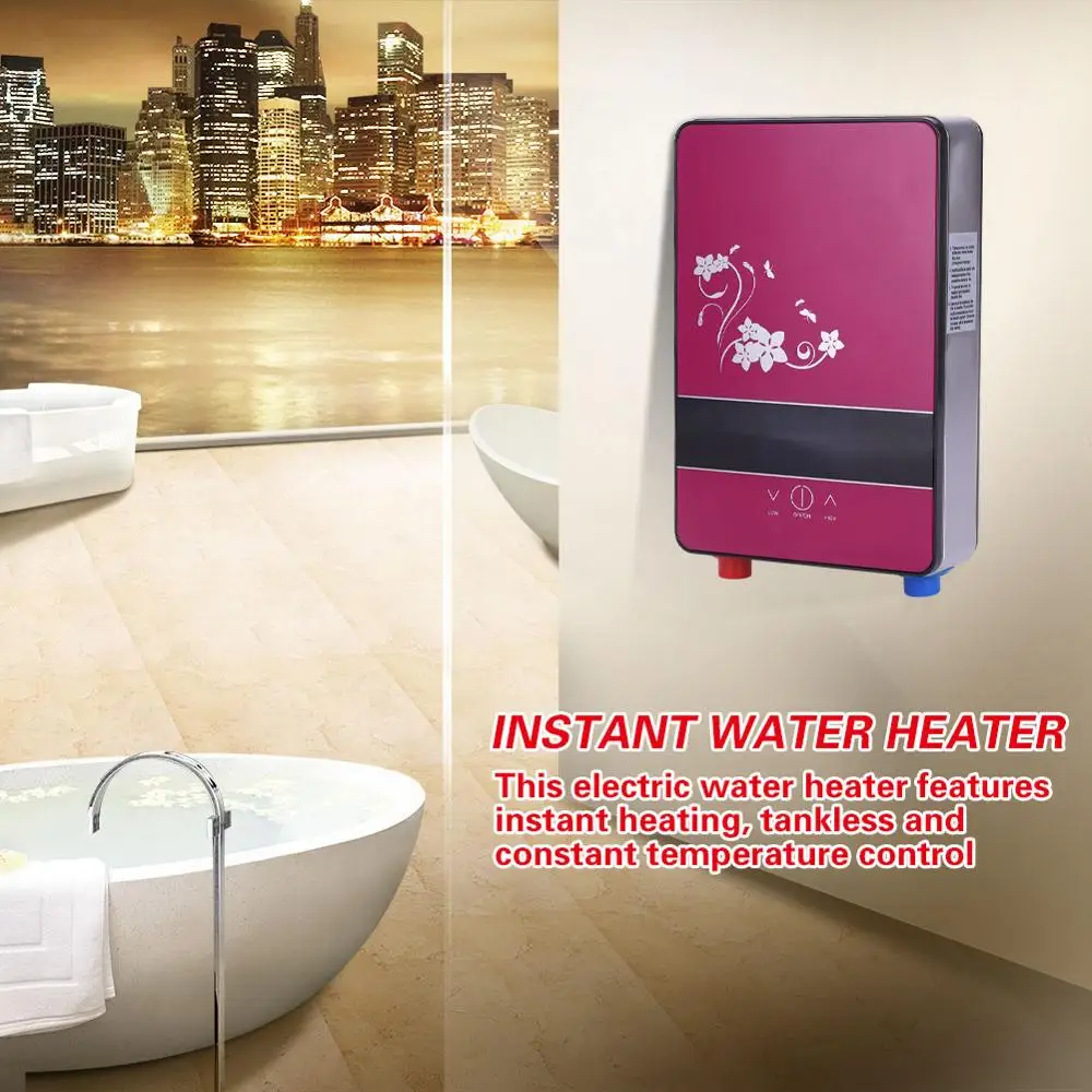 220V 6500W Tankless мгновенный Электрический нагреватель горячей воды для Кухня быстрый