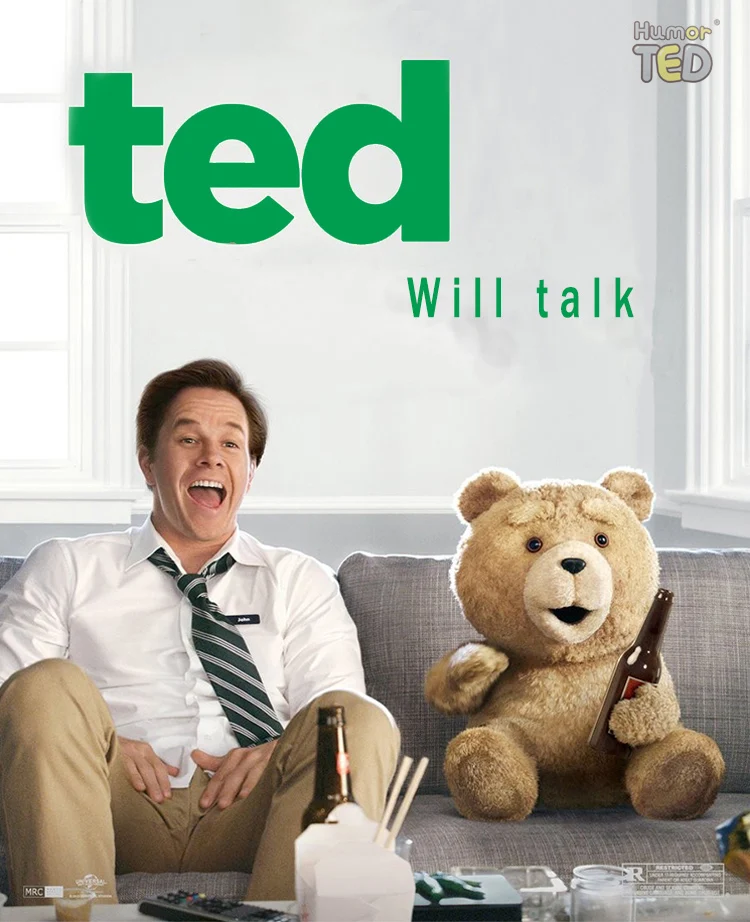 1" Говоря Ted Говоря Плюшевые игрушки Тедди электронных мягкие животные для детская одежда для девочек мальчиков