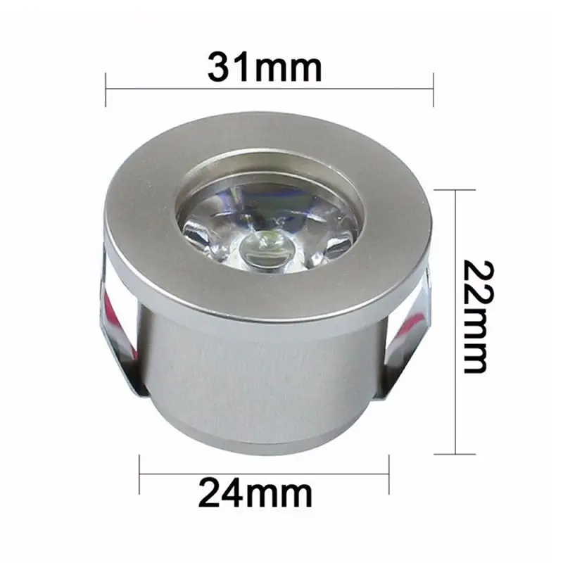 

1W /3W LED White/Warm White AC 85-265V Mini Surface Mounted Light Led Downlight Jewelry Cabinet Lamp Spot Light New