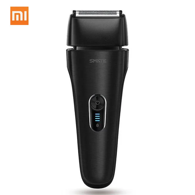 Xiaomi Mijia Smate электрическая Мужская бритва возвратно-поступательная 4 лезвия электрическая i-Shaver 3 минуты Быстрая зарядка 4-бритва сухая/влажная водонепроницаемая - Цвет: BLACK US PLUG