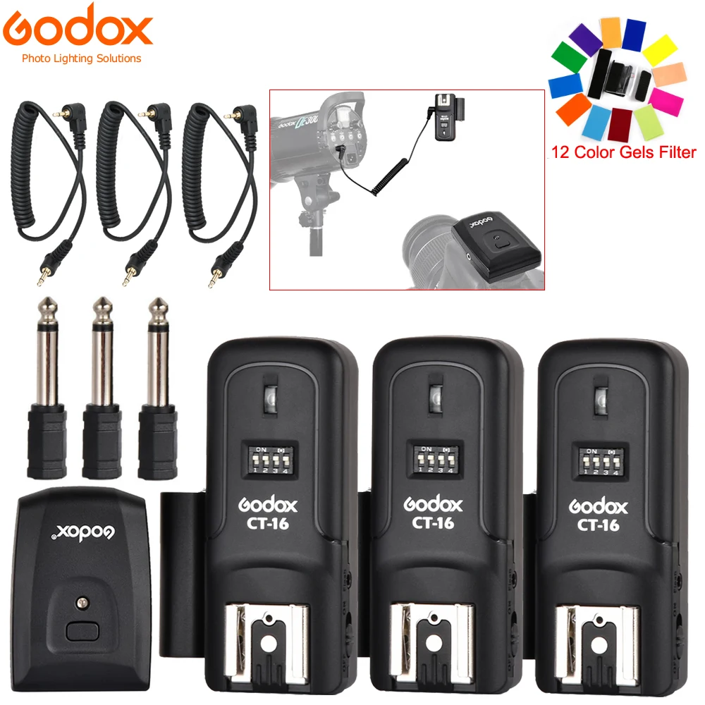 GODOX CT-16 16-канальный 2 4G беспроводной студийный триггер для камеры Canon Nikon Pentax Studio