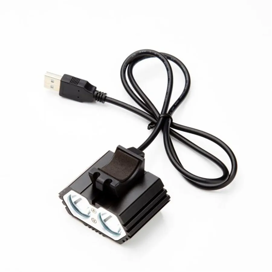 6000LM 2 X XM L T6 светодиодный USB водонепроницаемый фонарь открытый спортивный горный