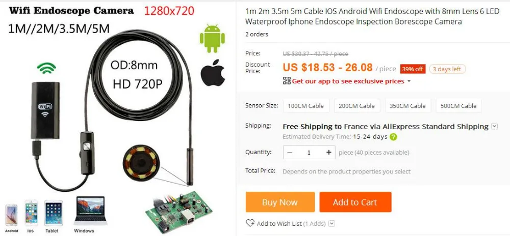 10 м usb-бороскоп Камера Эндоскоп 7 мм 2 в 1 OTG Micro USB эндоскопическая Инспекционная камера с 6 светодиодный для Android/Win7/8/10