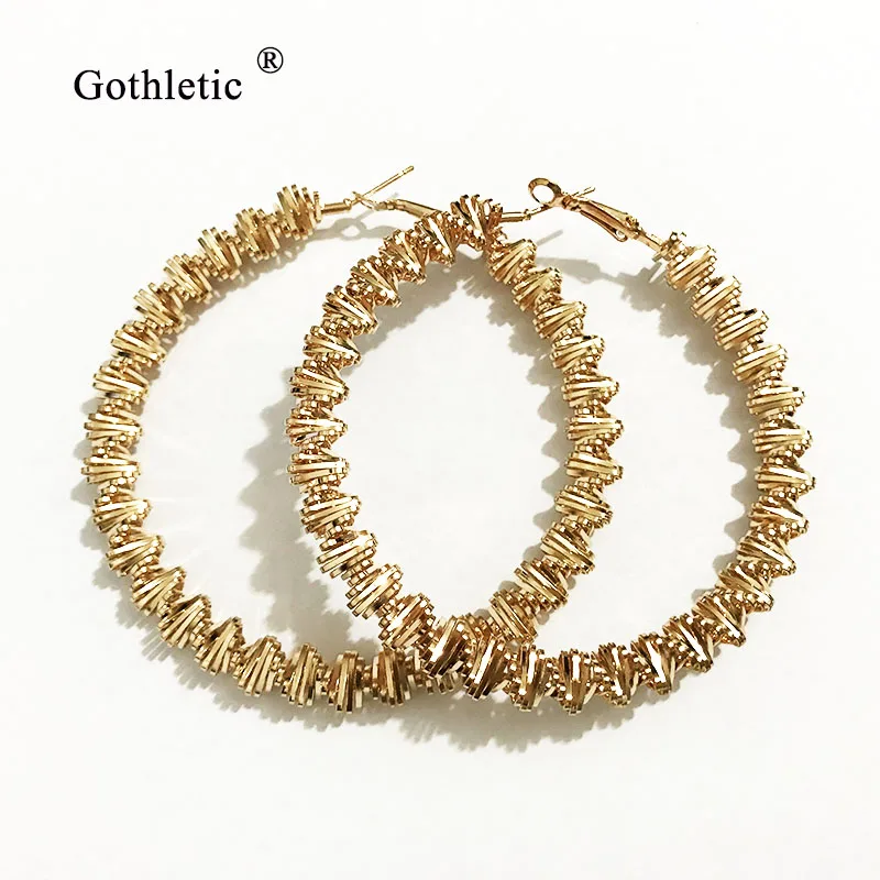 Женские металлические серьги кольца 50/70 мм|fashion hoop earrings|hoop earringshoop earrings gold |