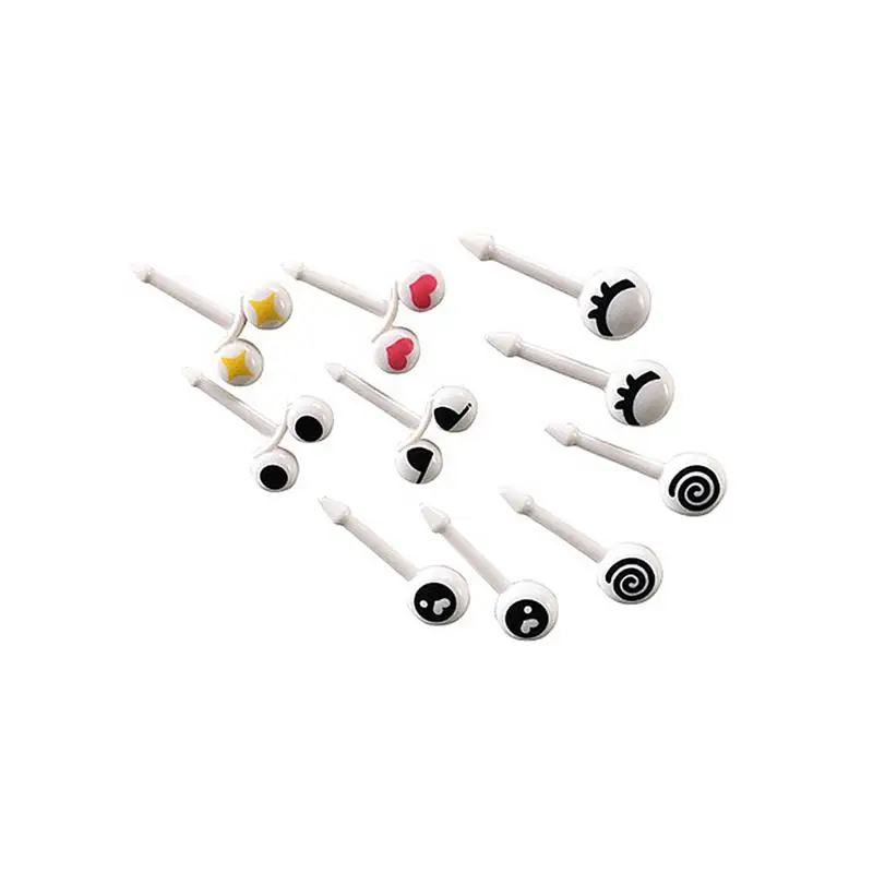 10pcs 10/8/6 шт. вечерние Декор скотный двор плоды вилкой Mini нижнее белье с рисунком из мультфильма трусы закуска пирог десерт Еда фрукты Палочки зуб Палочки бенто ланч - Цвет: 10pcs
