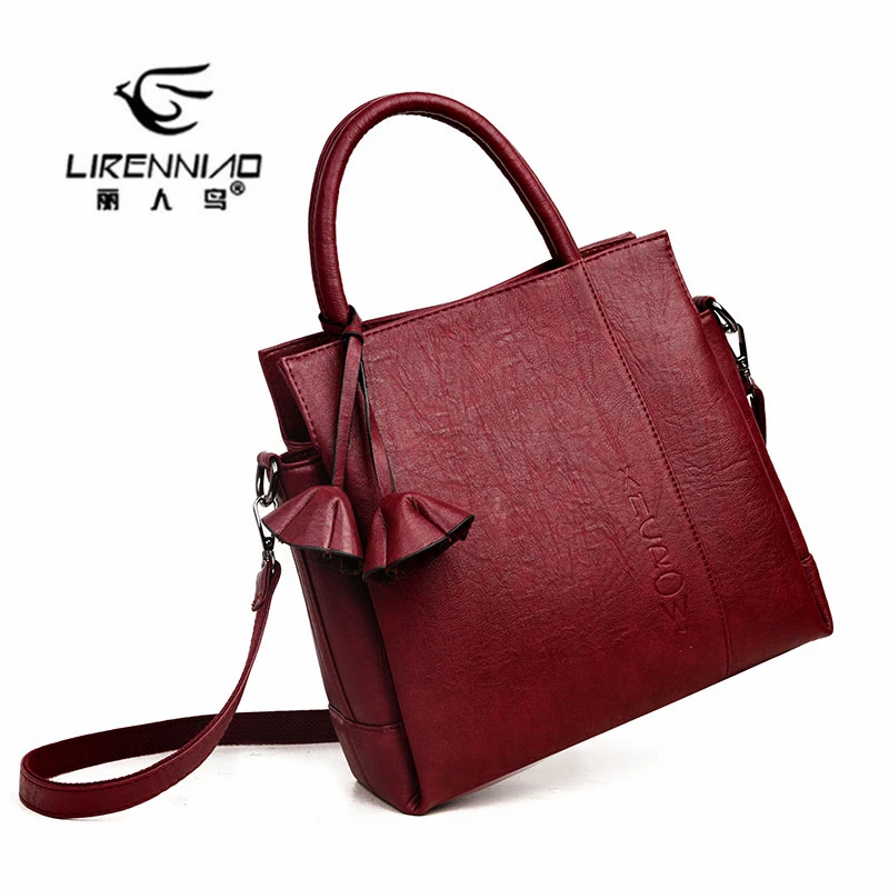 LIRENNIAO Fashion Handbag Women Crossbody Bag NEW Plaid PU Bolsas Femininas Luxury Handbags Bags Designer Sac Casual Tote | Багаж и сумки