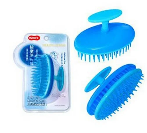 Массажер для волос щетка расческа силиконовый шампунь кожи головы душ Средства