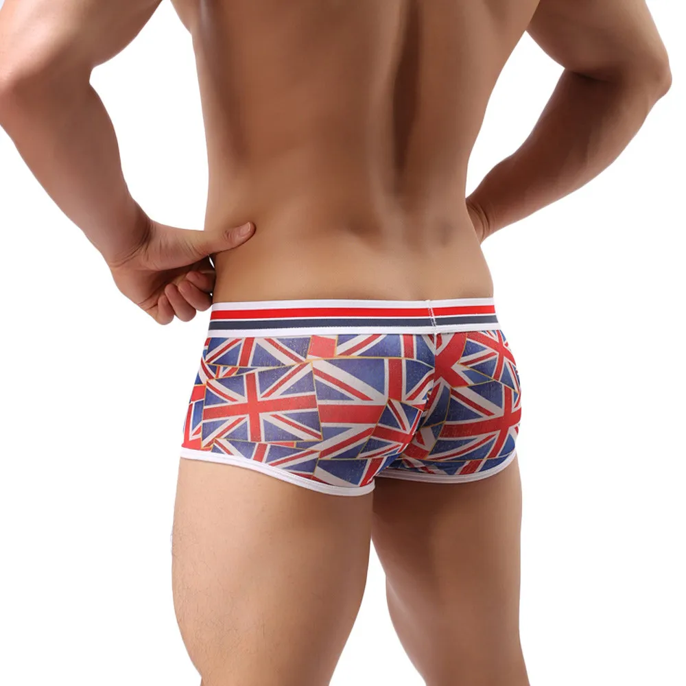 2017 мужские пикантные трусы боксеры новые модные простые мужское нижнее белье #