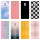 Чехол для телефона Nokia 1, 2, 3, 5, 6, 8, X, желтая, розовая, черная клетка, простая Эстетическая Мягкая силиконовая задняя крышка для Nokia X6, 7 Plus