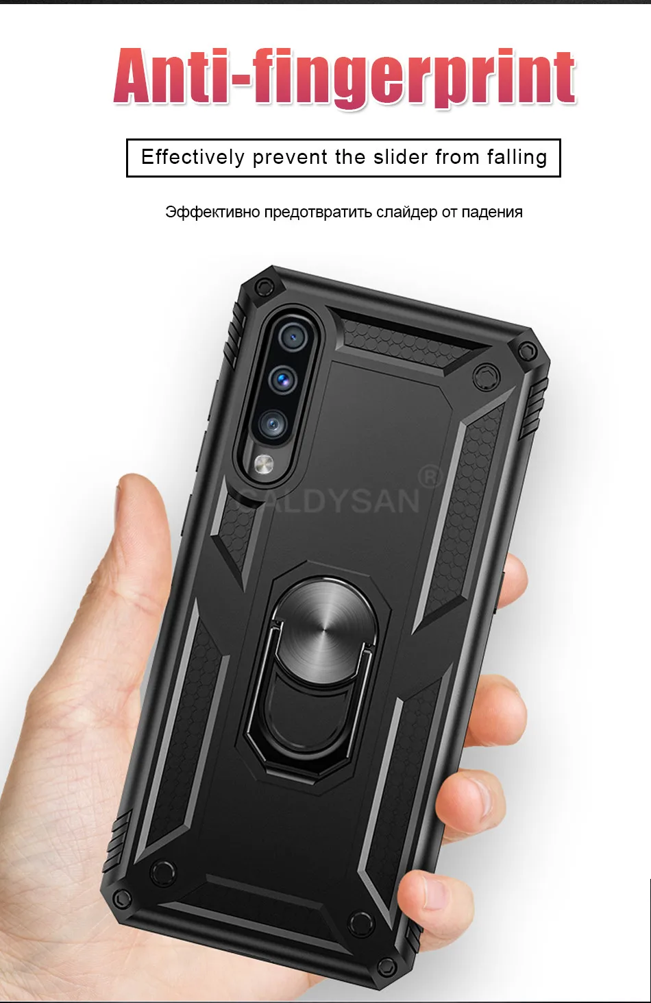Роскошный бронированный противоударный чехол для samsung Galaxy A50 A10 A30 A40 A70 M10 M20 S9 S10 S8 Note 8 9 автомобильный держатель кольцо чехол Крышка