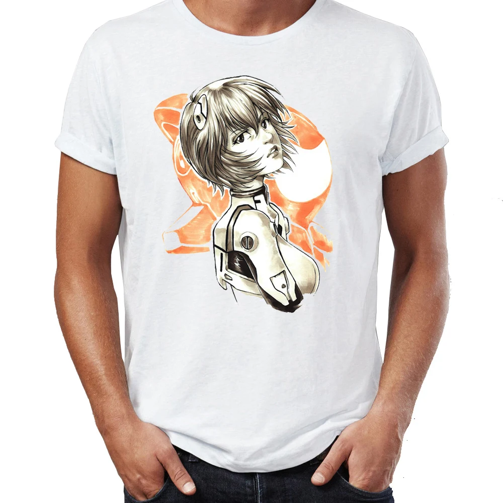 Мужская футболка EVA Рей Аянами и АСУКА Лэнгли Soryu Awesome Anime Tee | одежда