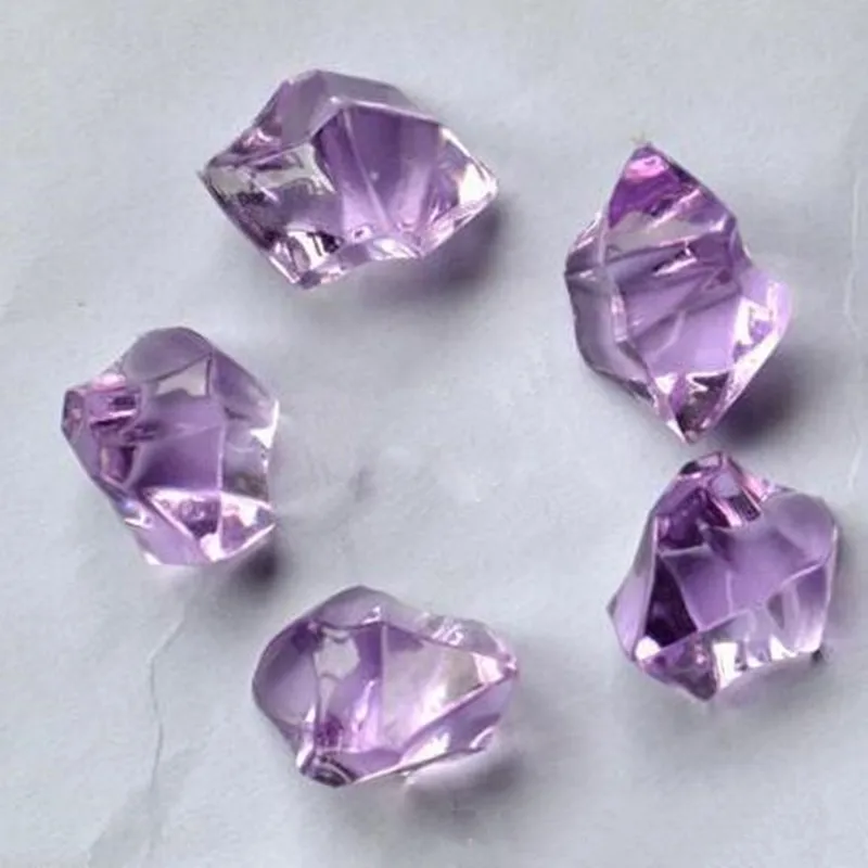 Light purple Пиратские Драгоценности сокровище акриловые хрустальные драгоценные камни Ваза Наполнитель конфетти пиратский реквизит День рождения Сувениры детский душ свадебные подарки - Цвет: Light purple