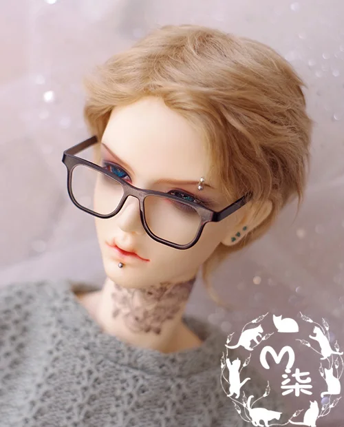 M7 bjd парик из мохера морковный блонд короткий 8 9 дюймов 7 6 1/3 1/4 1/6 SD MSD YOSD|doll wig|wig