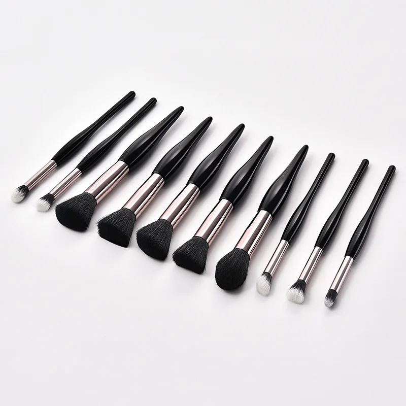 New Makeup 10pcs Brushes Set Powder Foundation Eyeshadow Eyeliner Lip Brush Tool Kit | Красота и здоровье
