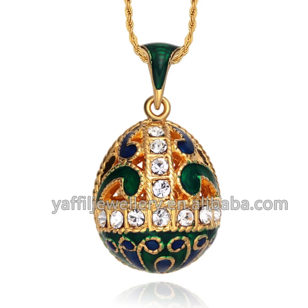 Женское Ожерелье с эмалью YAFFIL винтажное ожерелье ручной работы из латуни в