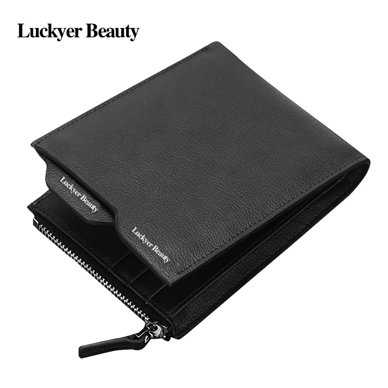 Luckyer Beauty модные для мужчин кошелек Элитный бренд кожа женские кошельки бизнес