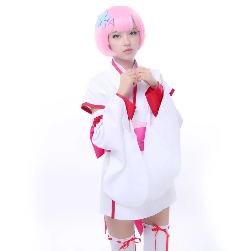 Brdwn Re:zero Natsuki Emilia Puck beатрис Войлок Рем Рам детство косплей костюм кимоно |