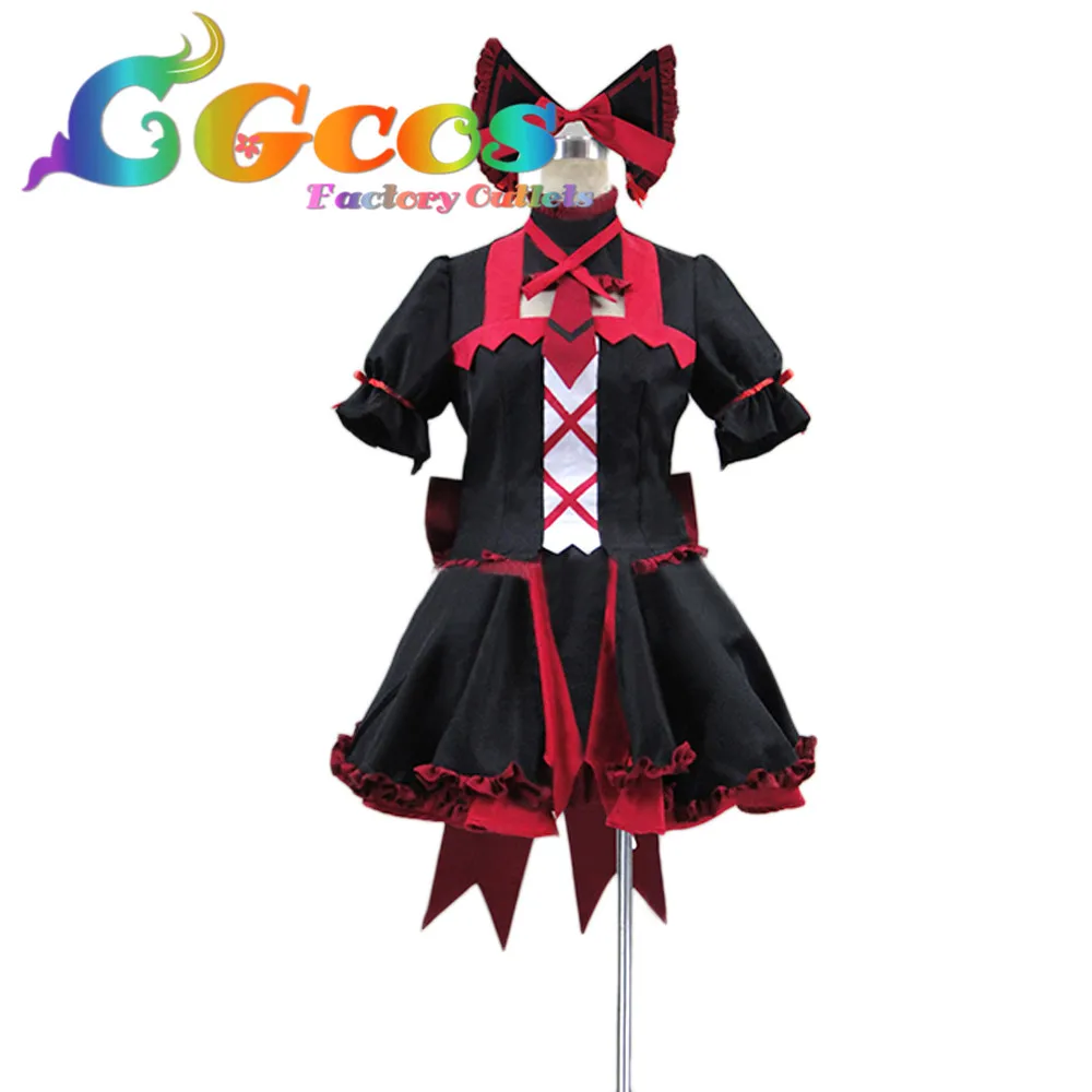 CGCOS Бесплатная доставка костюм для косплея ворота jiekano Chi nite kaku tatakaeri Rory Mercury