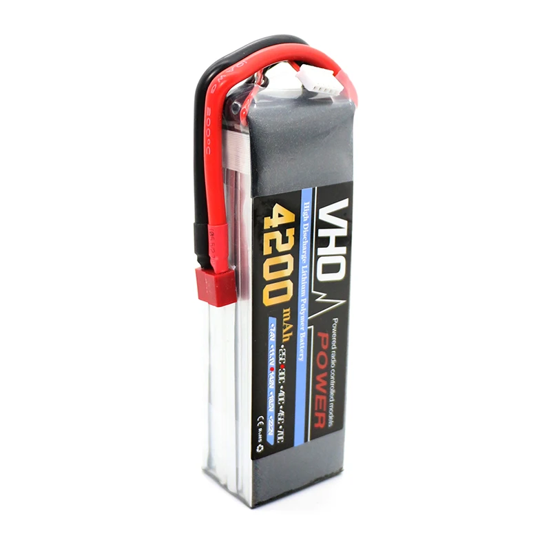 VHO lipo battery 14.8v 4200mAh 30C 4s T/XT60 FOR RC airplane cell akku li-poly 1pcs | Игрушки и хобби