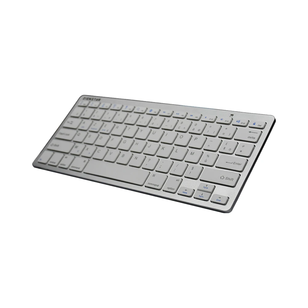 Zienstar AZERTY французский язык тонкий Bluetooth беспроводная клавиатура для Ipad Iphone Macbook PC