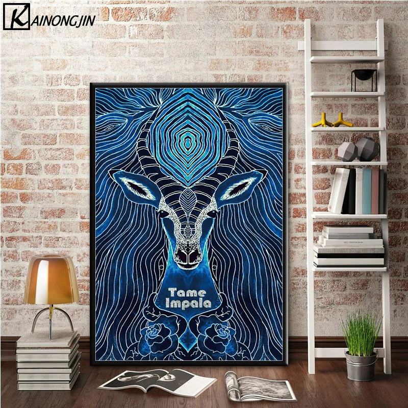 004 Art Poster Tame Impala Psychedelic Rock Band Posters and Prints Wall Picture Canvas Painting Room Home Decoration - Цвет: 004