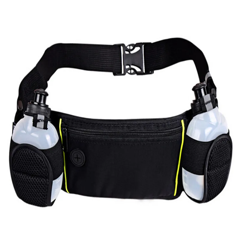 Светоотражающие Гидратации Пояс 2 Бутылок Воды Топлива Передач Марафон Езда На