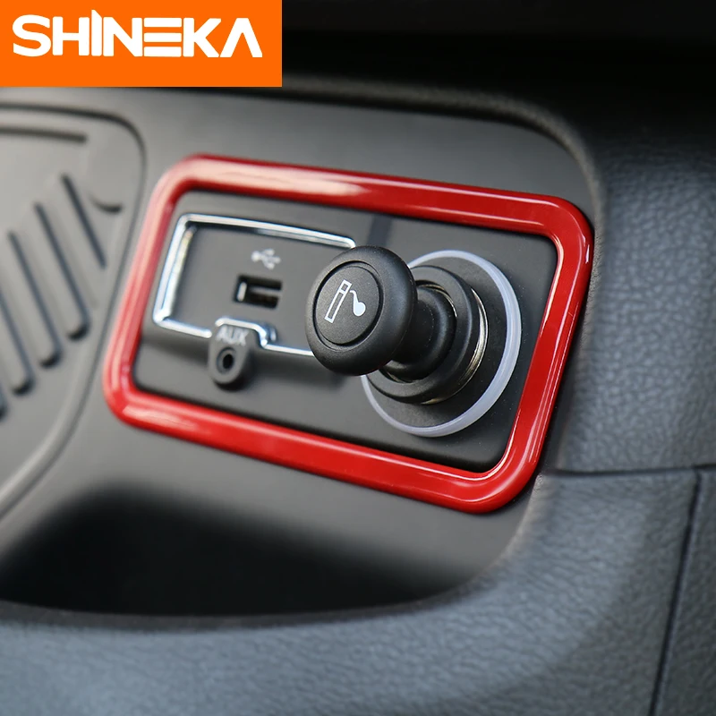 Наклейки SHINEKA ABS для автомобильного прикуривателя наклейки Jeep Renegade 2016 2019
