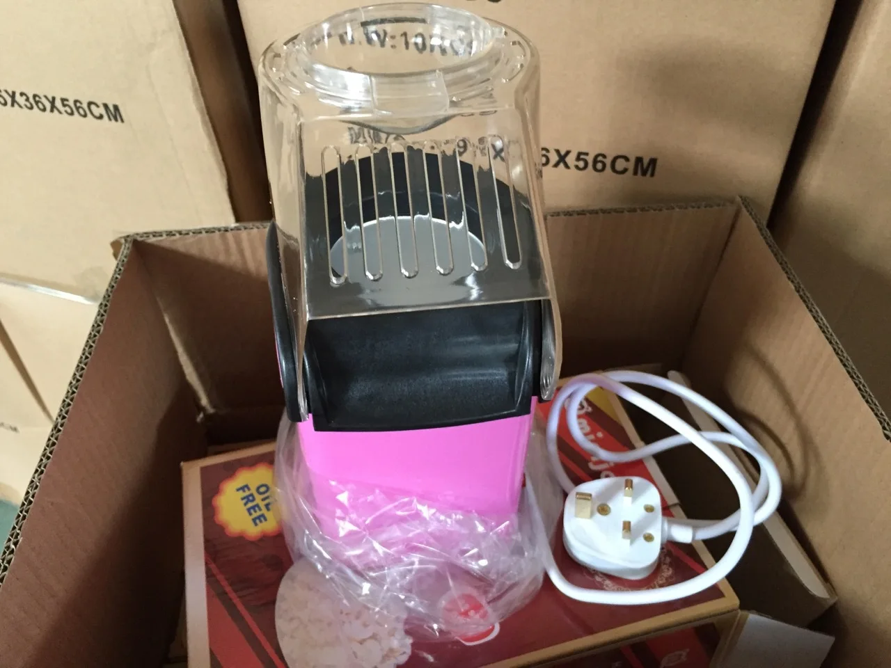 DIY Electric Popcorn Maker Household Automatic Mini Machine Hot Air Pop Corn Home Use Children Gift 110V 220V | Бытовая техника