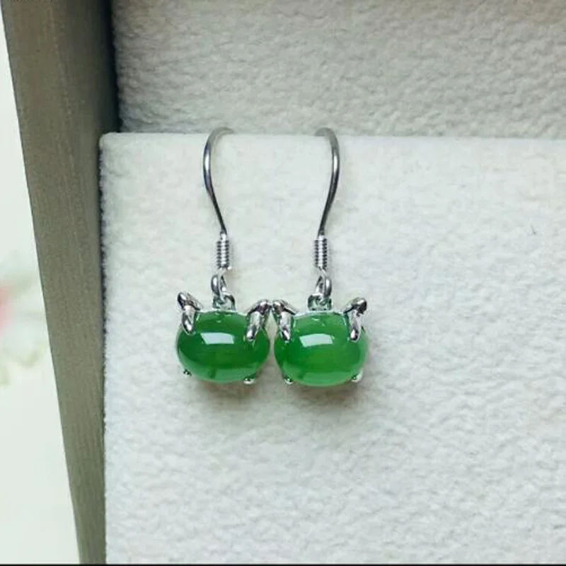 

Natural Jasper Mosaic Hand Made S925 Sterling Silve Trendy Party Fashion Earrings for Women