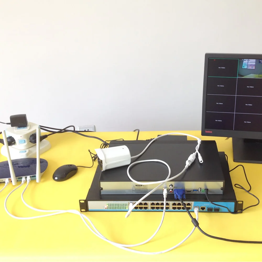 Камера безопасности POE NVR Kit 24 канальная камера PoE коммутатор 2 мегапиксельная ip