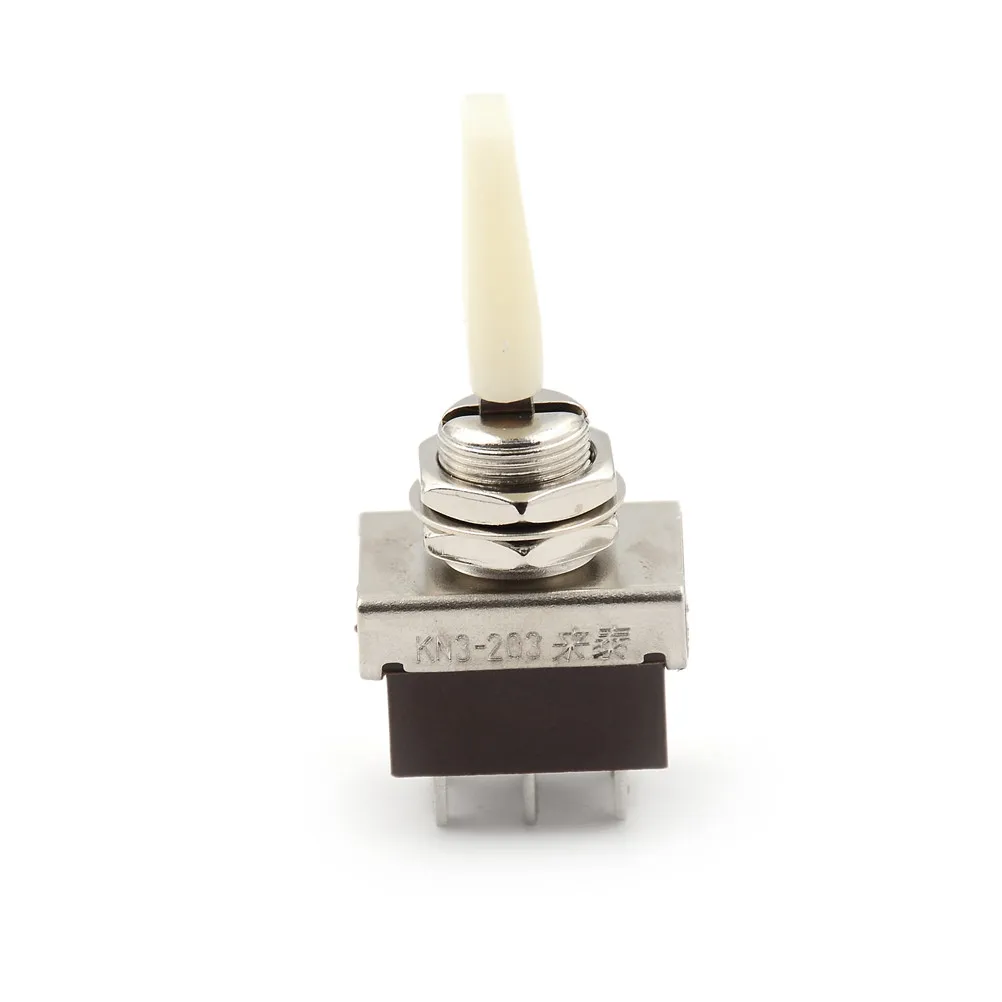 AC 250V 3A 3 Position ON/OFF/ON DPDT Flat Handle Toggle Switch KN3-203B KN3 203B | Обустройство дома