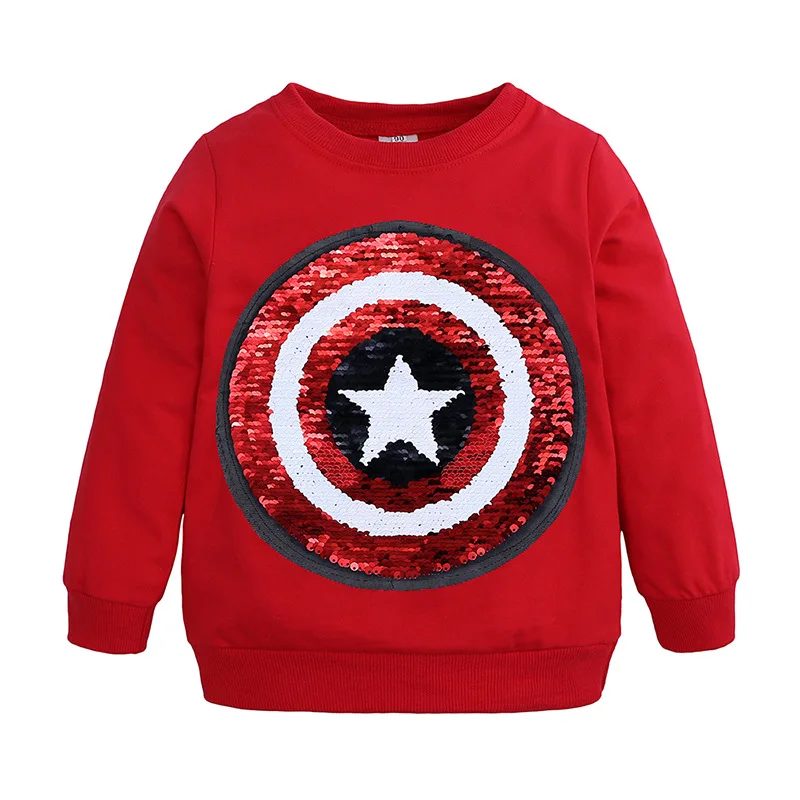 SAILEROAD Человек-паук, изменяющий лицо Captain America Boys Толстовки для детей с длинным рукавом Толстовка с капюшоном Детская толстовка