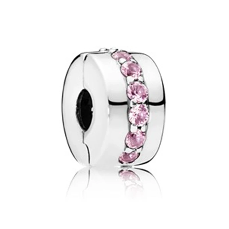 K261 Couqcy бусинка из ленты клип Микки Снежинка Циркон Шарм Fit Pandora браслет ожерелье DIY женские - Цвет: K261