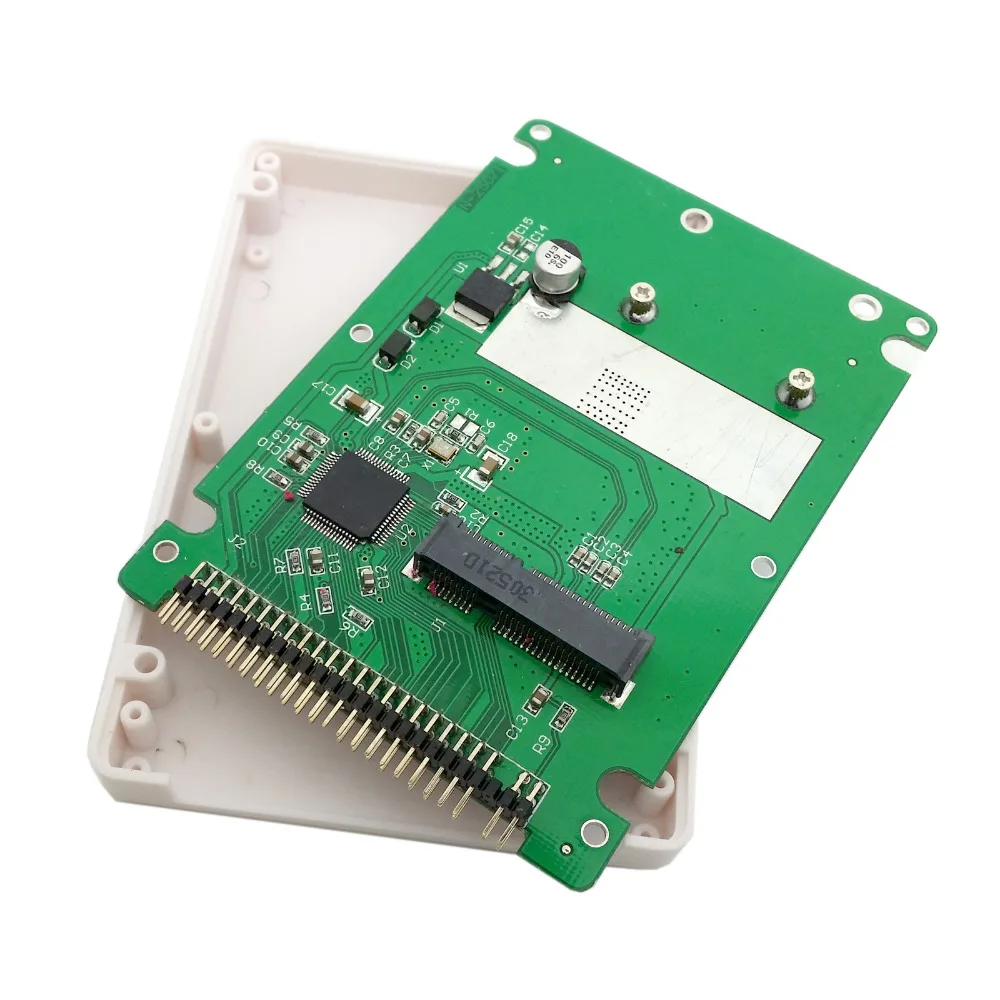 CY mSATA mini PCI-E SATA SSD до 2 5 дюймов IDE 44pin чехол для ноутбука жесткого диска корпус белого