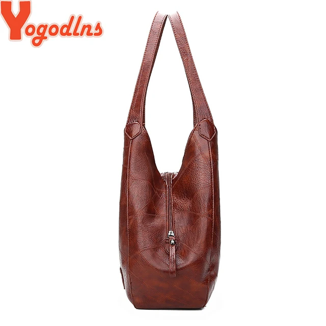 Yogodlns Vintage Women Hand Bag Designers Luxury Handbags Women Shoulder Tote Female Top-handle Bags Fashion Brand 5