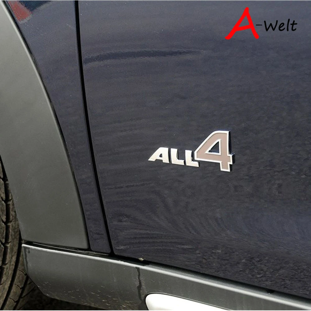 3dmetal наклейки все 4 эмблемы аксессуары для BMW MINI Cooper Countryman Paceman Clubman All4 Наклейка