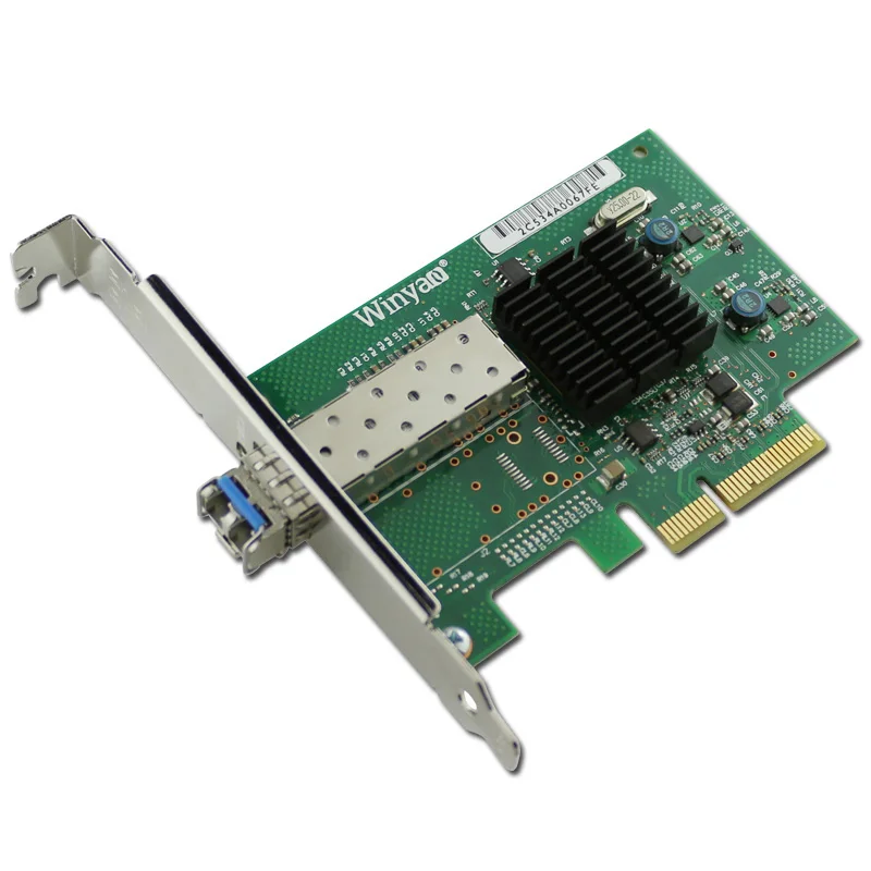 PCIe X4 гигабитная волоконная карта одномодовый 1310 нм 10 км LC оптический