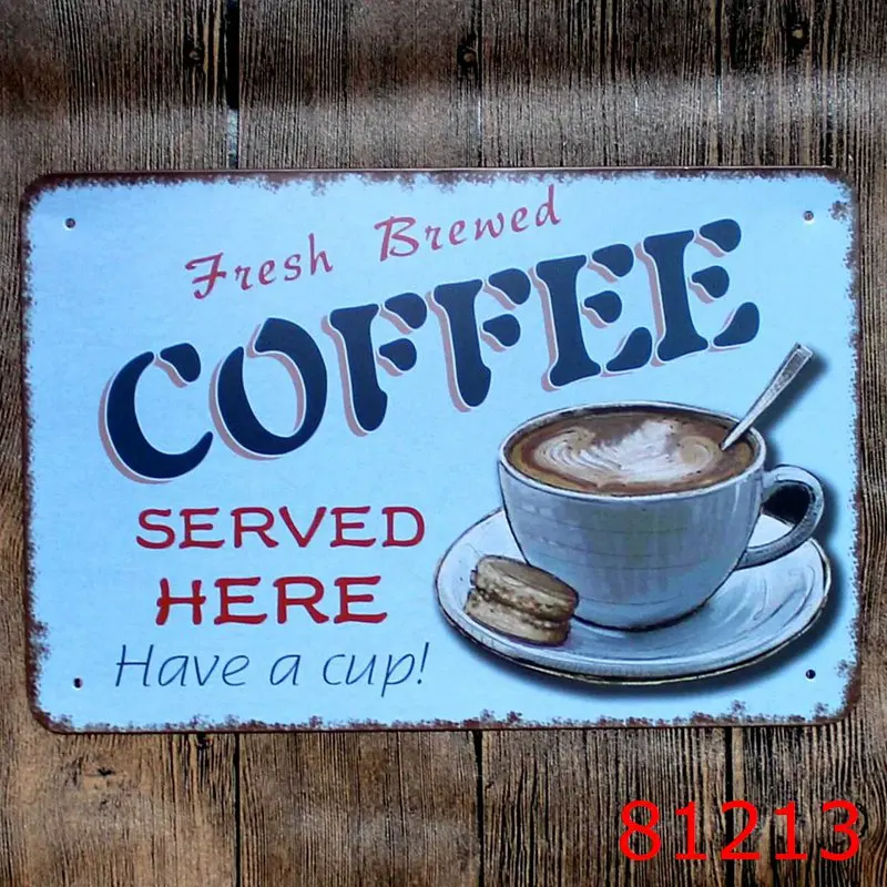 Свежий яркий металлический жестяной знак железная антикварная Оловянная