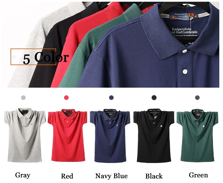 Мужская рубашка поло,, Мужская s Camisa Masculina, мужские хлопковые топы, футболки из Джерси, для больших и высоких мужчин, больше размера d, мужская рубашка, большой размер, летняя, 5XL