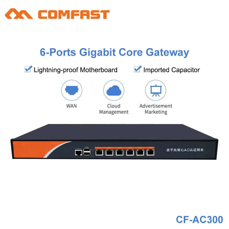 Контроллер роуминга Comfast AC300 6-портовый гигабитный Wi-fi-роуминговый контроллер |