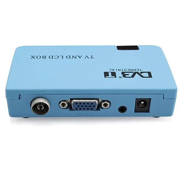 Цифровая ТВ приставка LCD VGA/AV тюнер DVB T ресивер VGA 02 для стандартных