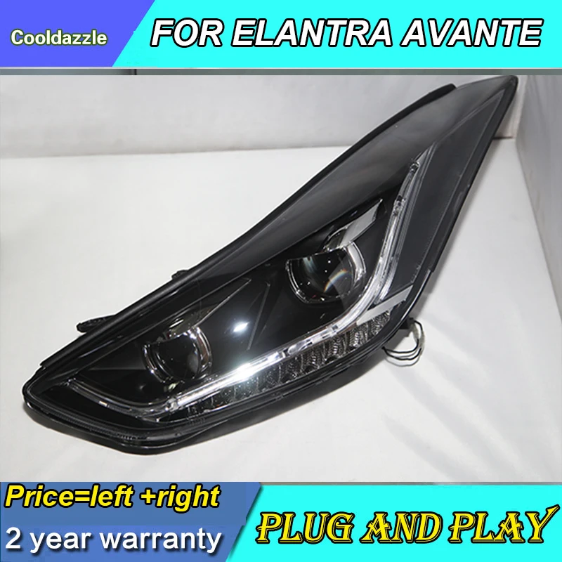 Для HYUNDAI Avante i35 Elantra светодиодный головной светильник s 2011 2012 2013 2014 года TLZ