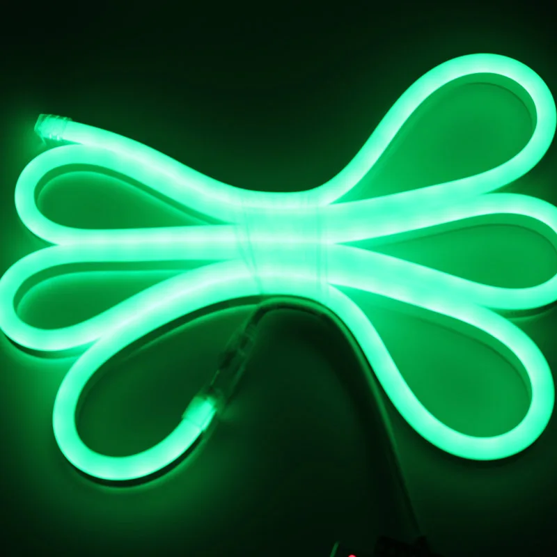 Светодиодная лента 12 в RGB неоновый светильник 5050 DIY ruvan 80 светодиодов/м для рекламы