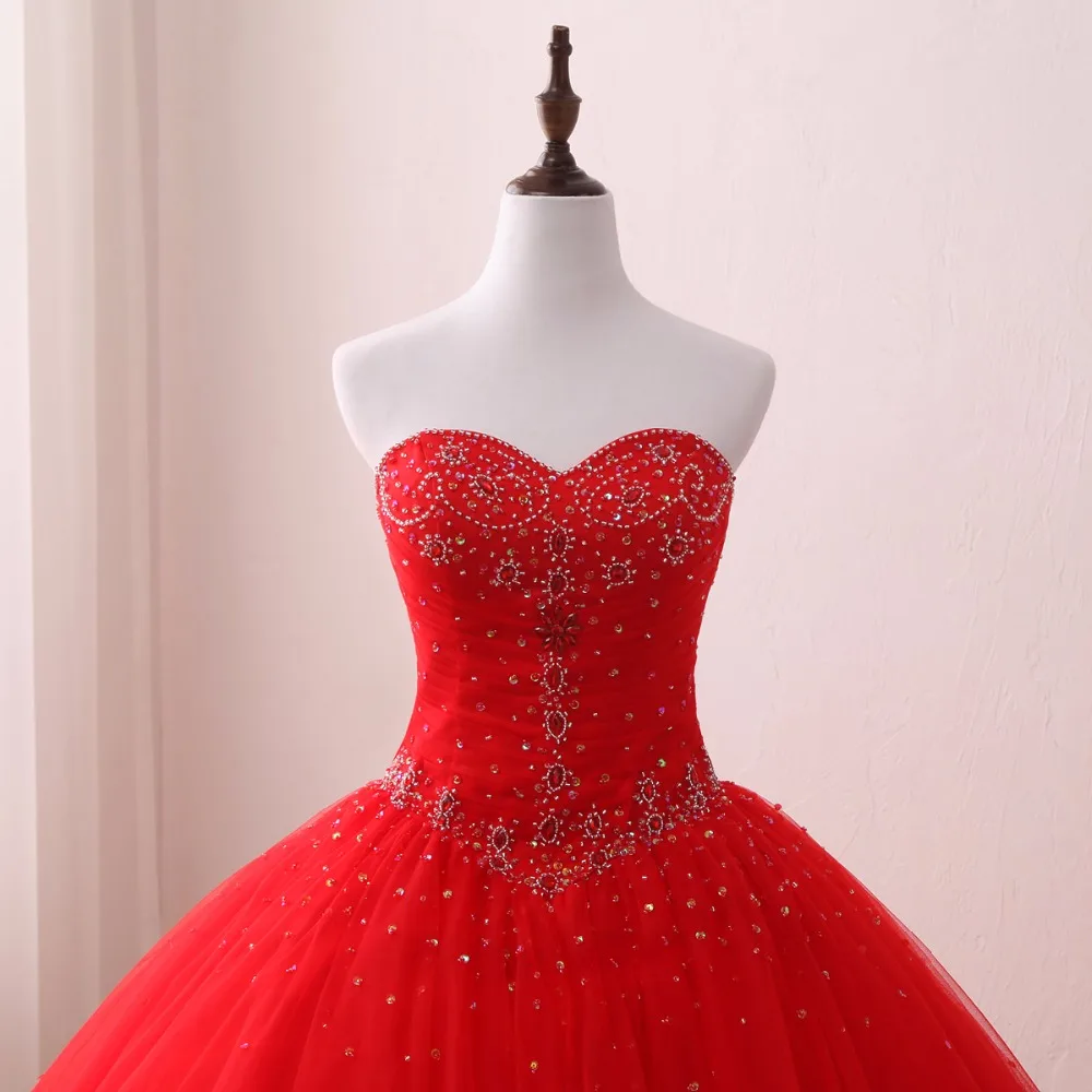 Великолепные Quinceanera платье с бисер Раффлед Тюль вечерние 15 лет открытыми плечами