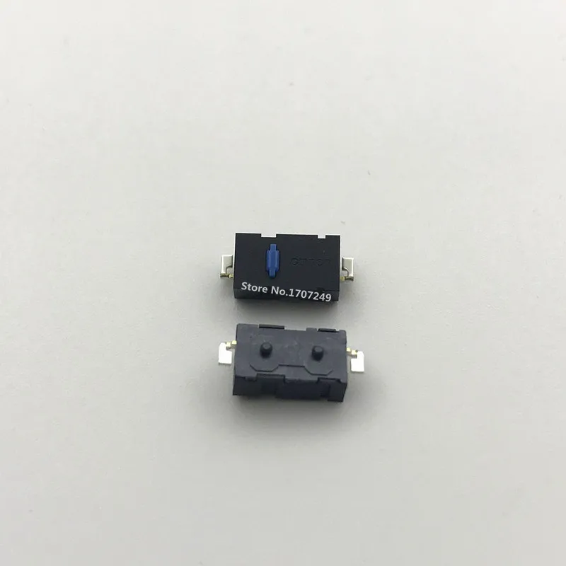 Новая Оригинальная мышь Omron micro switch 10 шт. кнопка мыши синяя точка для ремонта Logitech