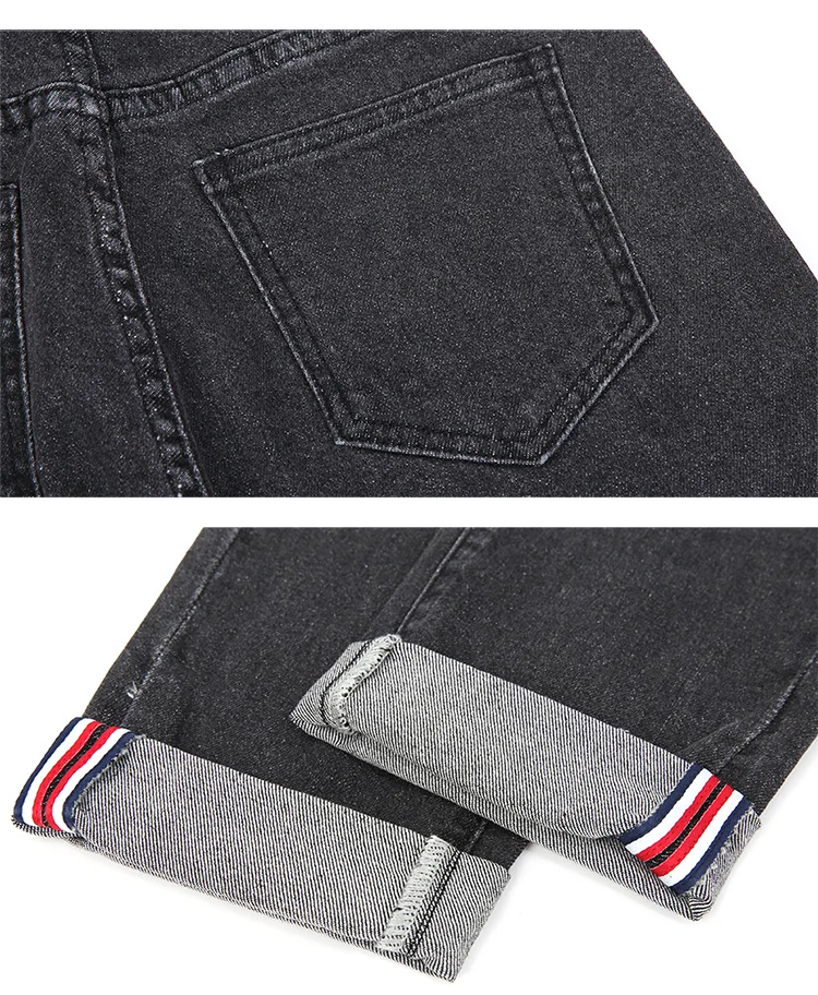 LEIJIJEANS новые свободные дамские шаровары с низкой эластичной талией Черные Серые Ретро Классические джинсы размера плюс Дамские джинсы Harlan 9007