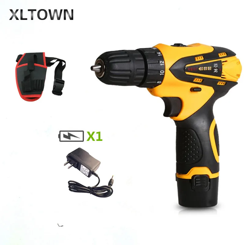 Xltown 12 v двухскоростная перезаряжаемая литиевая электрическая отвертка на