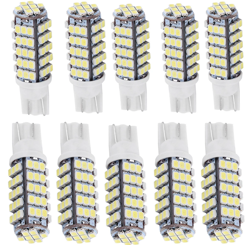 YSY 10 шт супер яркий T10 68LED 1206 68 SMD LED автомобиль 68smd 3020 W5W 194 927 168 боковые клиновидные